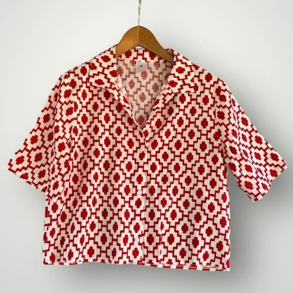🎉5 for $45🎉 Shade & shore swim cover up shirt top size XS linen blend